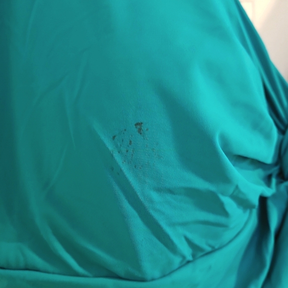 Womens XL Green Swimsuit One Piece La Vie En Rose Unworn NWT - Picture 2 of 4